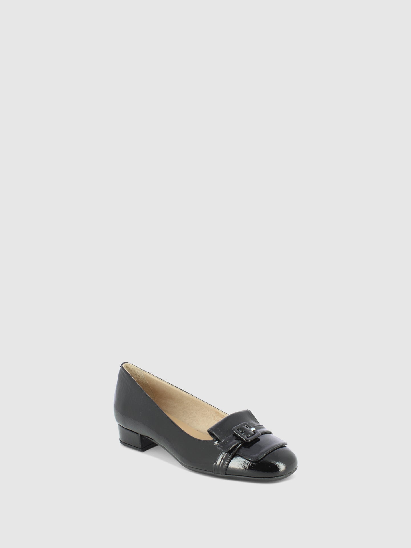 Sofia Costa Sapatos com Fivela em Preto